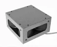 Mobile Sonic Hawk 2 Bird Gard 4-speaker box used on the Mobile Sonic Hawk vehicle-mounted bird deterrent, with speaker openings on all four sides